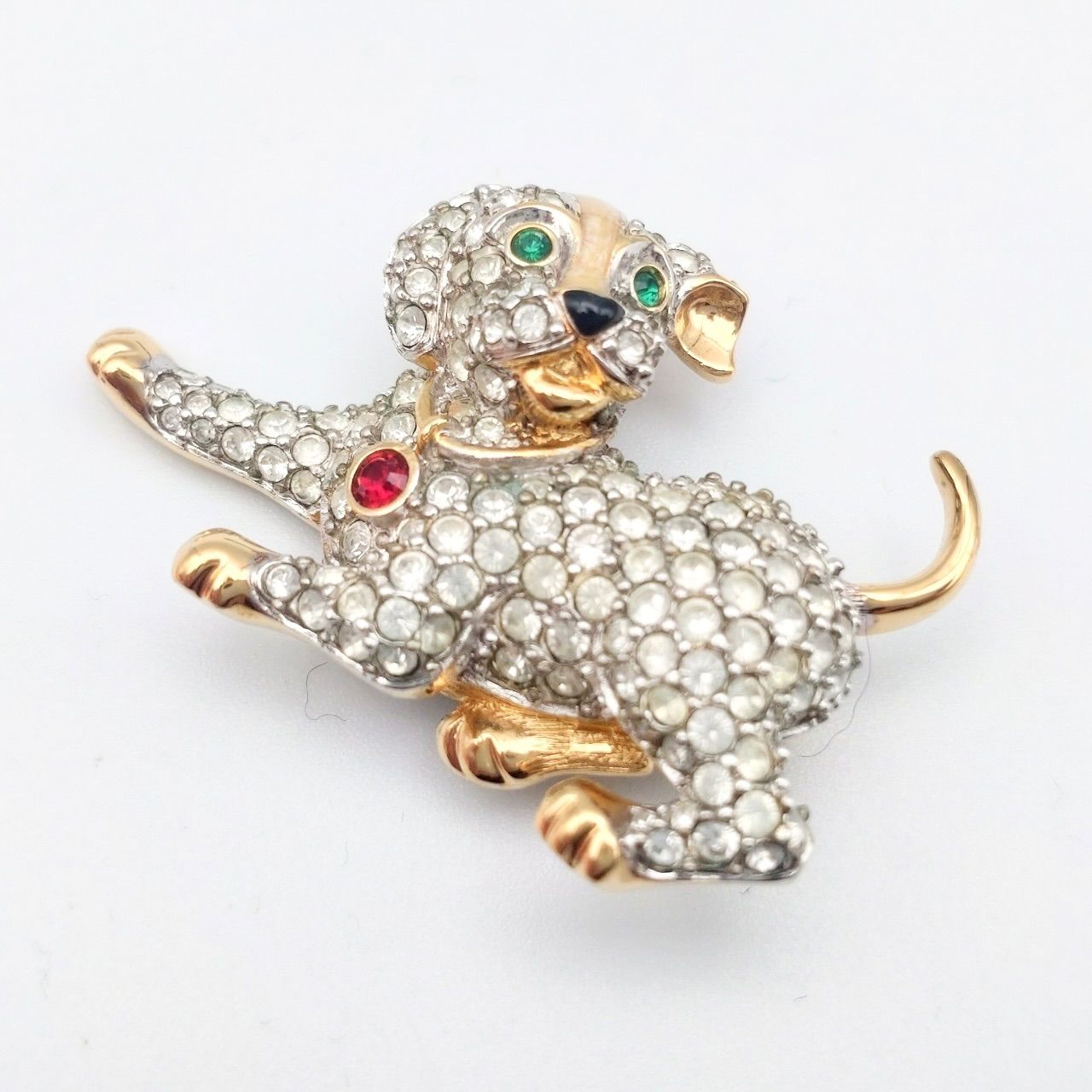 レア SWAROVSKI スワロフスキー デザイン ブローチ マルチカラー レア