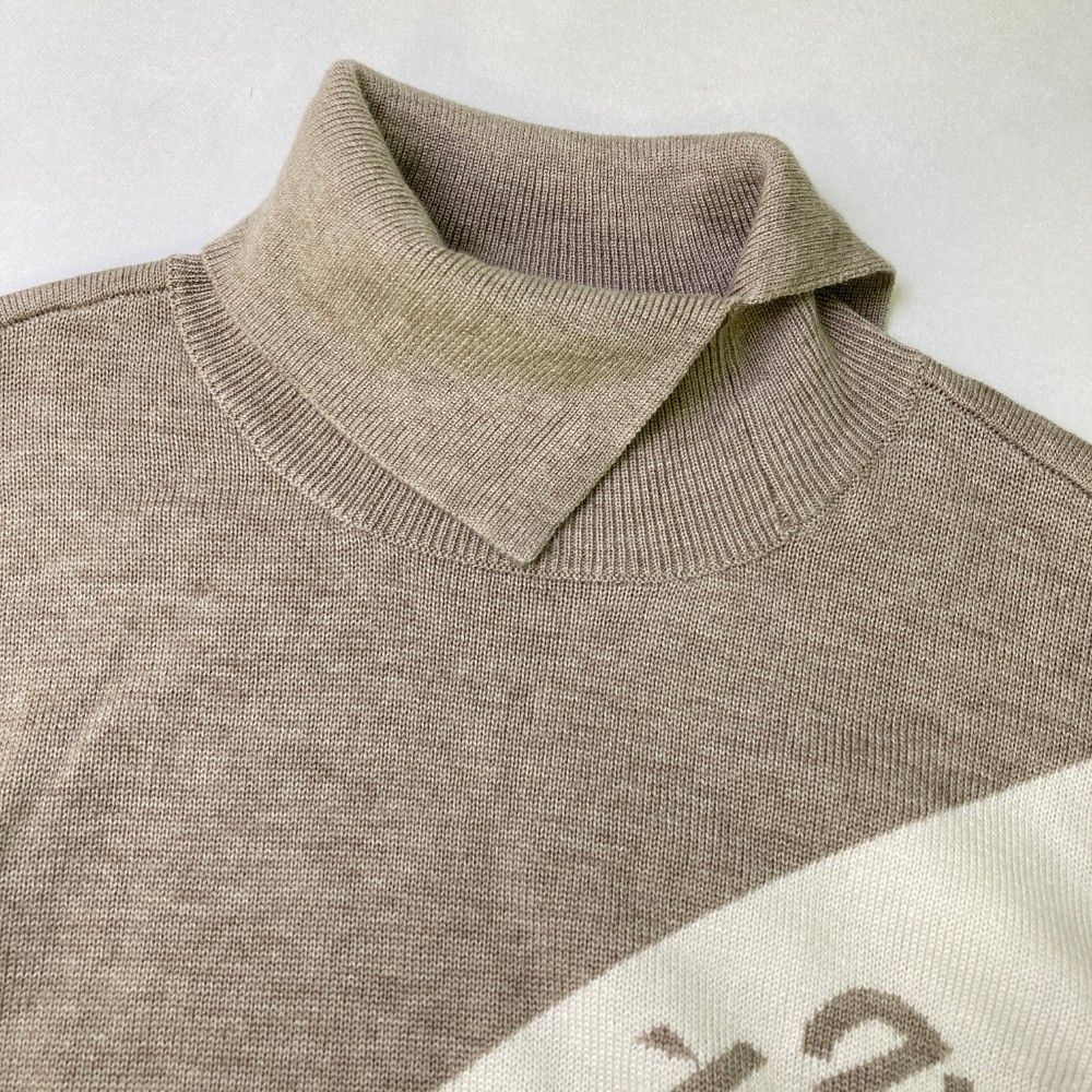 サイズ：L DESCENTE GOLF デサントゴルフ  タートルネックニットセーター ウール混  ブラウン系 [240101466352] ゴルフウェア レディース ストスト サイズ：L DESCENTE GOLF デサントゴルフ タートルネックニット