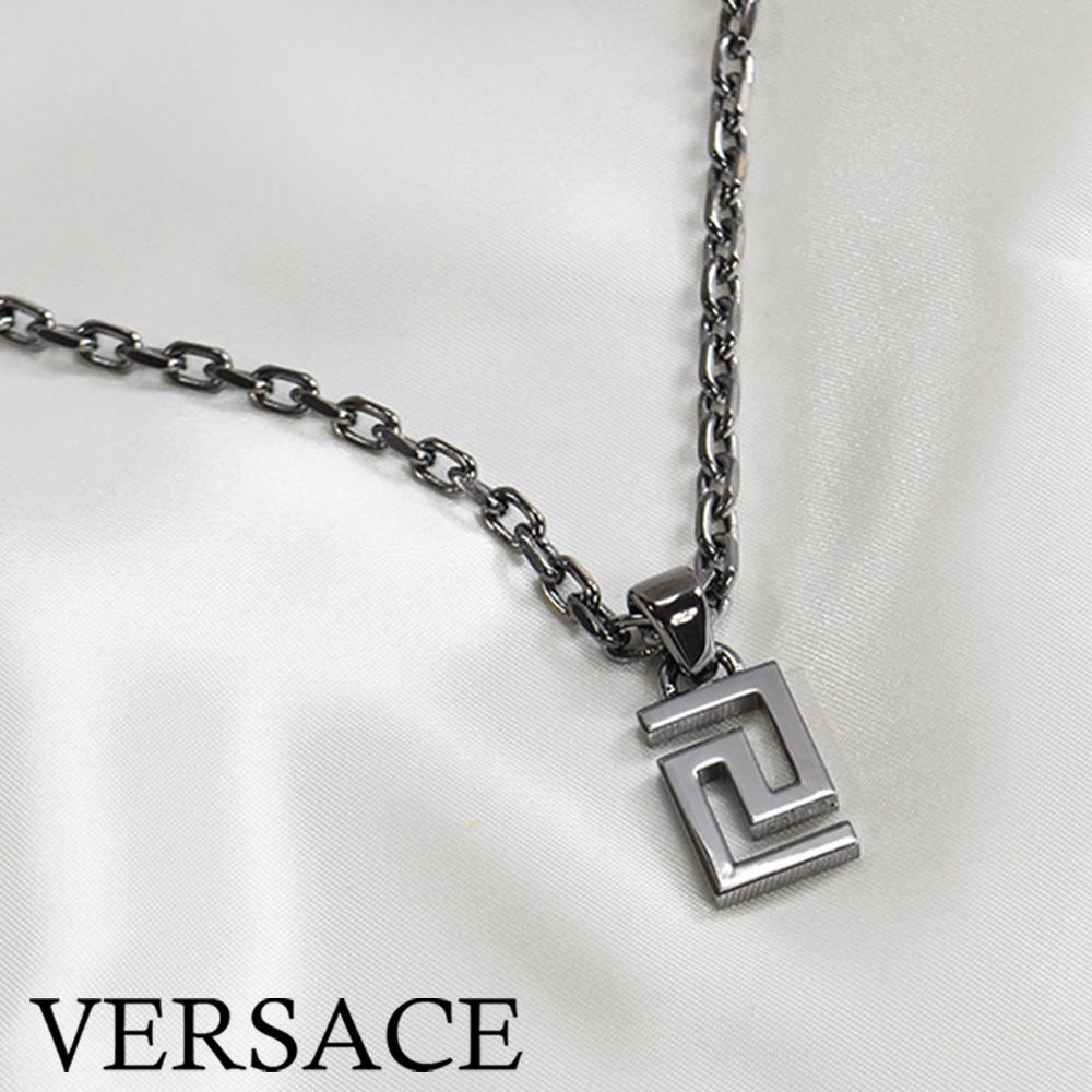 【アウトレット】ヴェルサーチ ネックレス メンズ ブランド グリーク グレカ シルバー チェーン ハイブランド VERSACE DG17334S