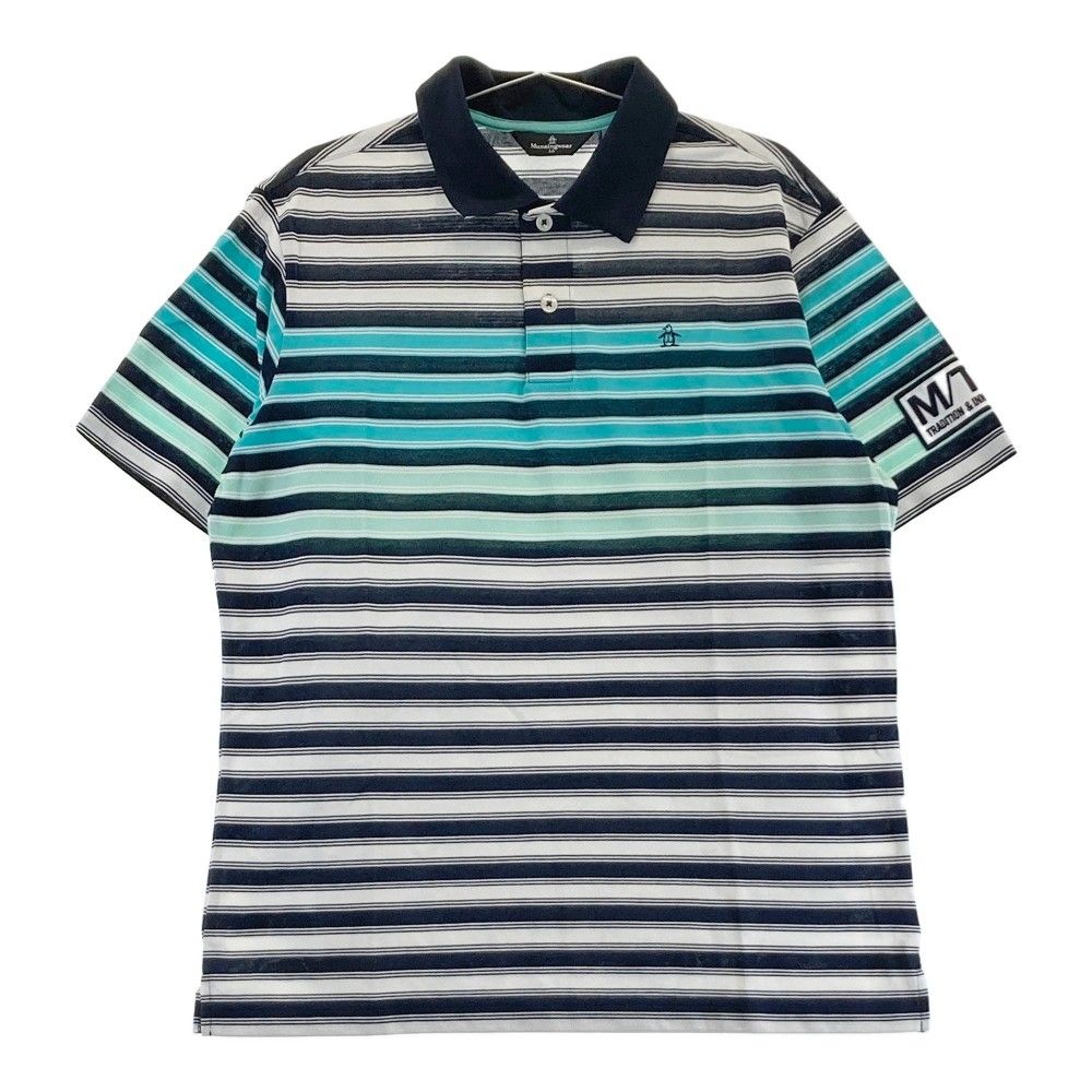マンシングウェアMunsingwear チェック柄 半袖ポロシャツ Lサイズ 美品 MUNSING WEAR マンシングウェア 半袖ポロシャツ チェック L