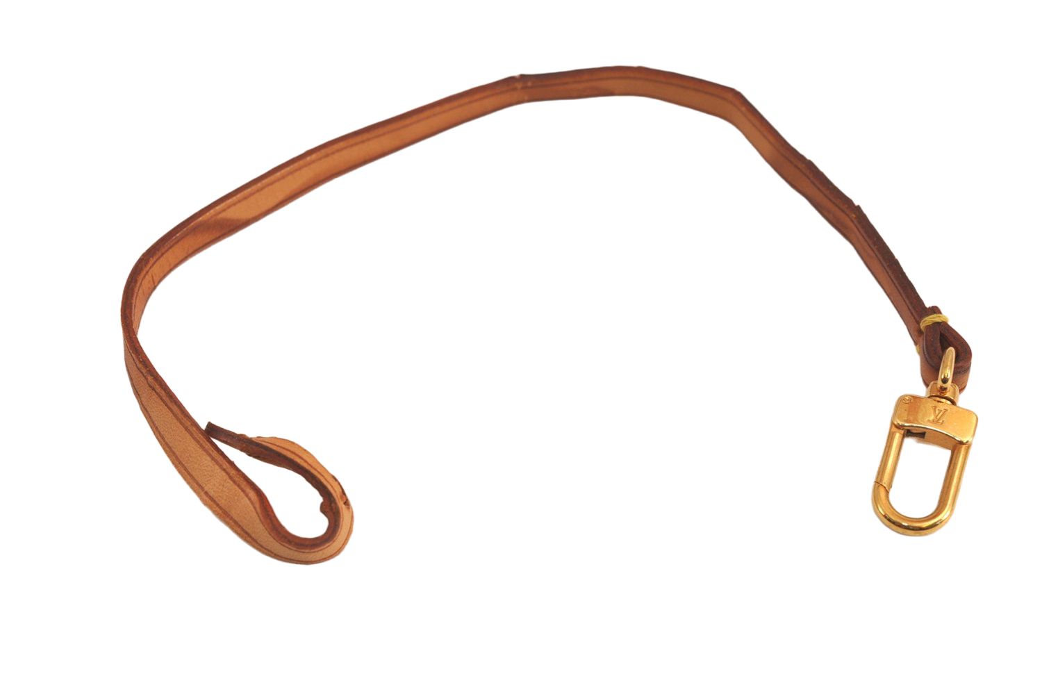 LOUIS VUITTON ルイヴィトン レザー ポシェットアクセソワール用ストラップパーツ ベージュ 13.8 LV 6718M