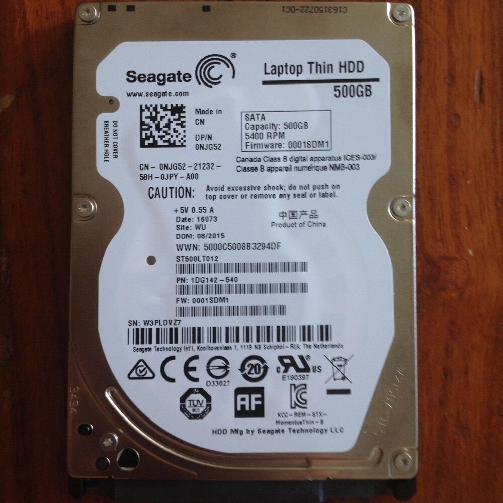 Seagate 500GB 5400RPM SATA Thin 16MB 2.5