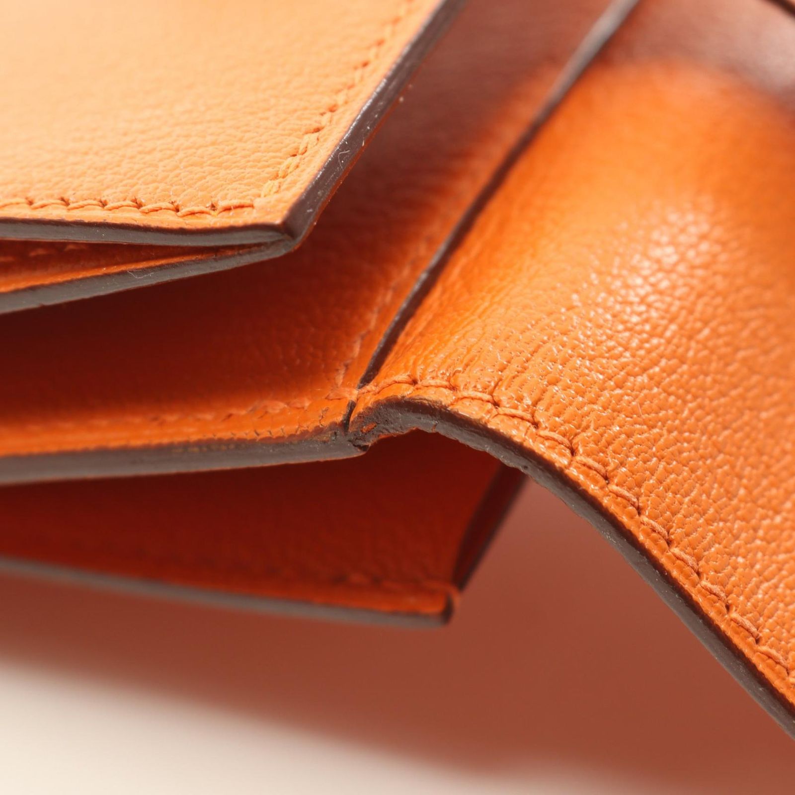 エルメス HERMES 二つ折り財布 ベアン レクトベルソ オレンジ その他