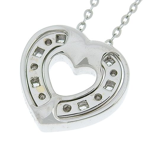 ダミアーニ / ネックレス 18K WG ダイヤ 約4.6g Damiani ダミアーニ Dサイド Wチェーン ダイヤモンド ネックレス