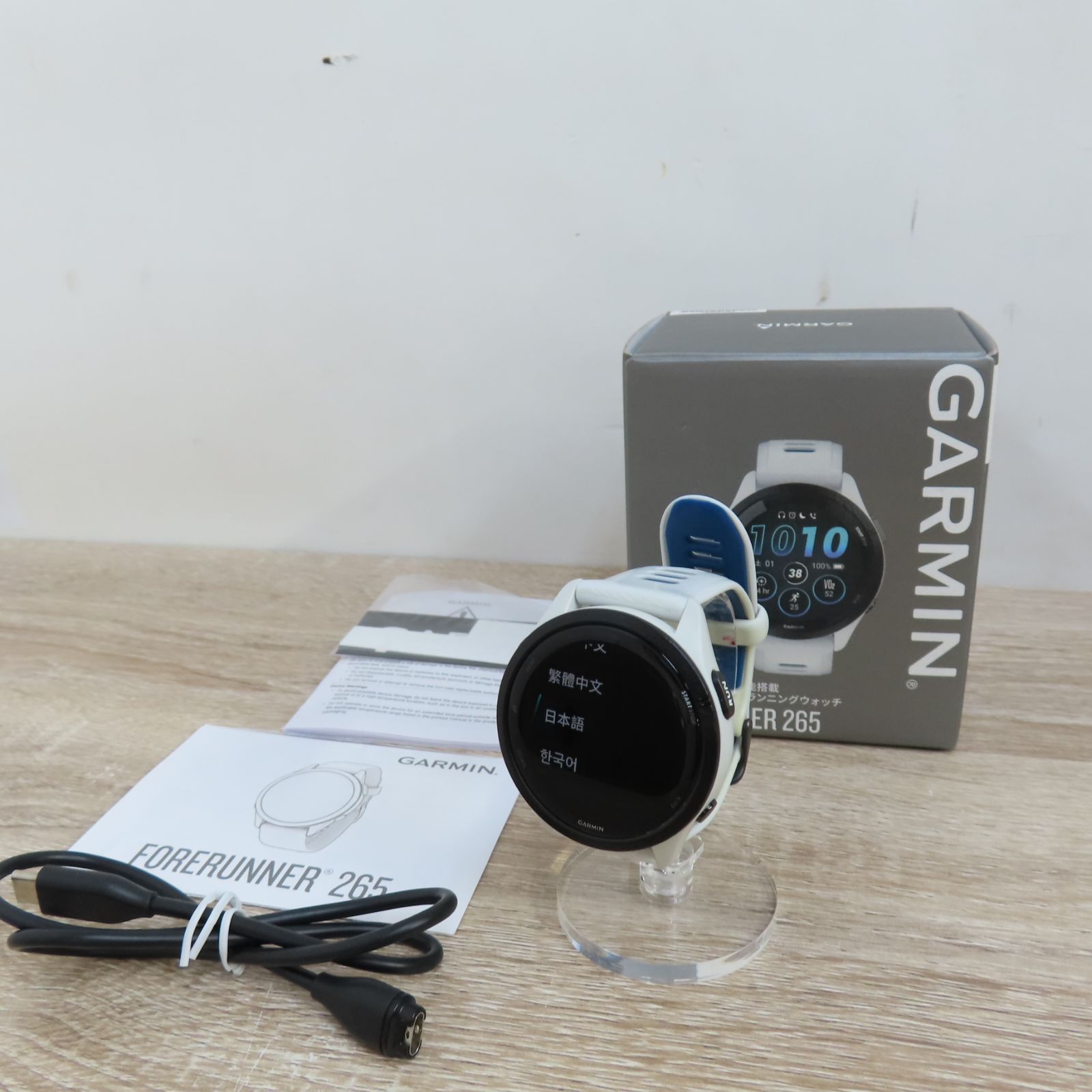 ガーミン GARMIN GPS ランニングウォッチ FORERUNNER 265 スマートウォッチ 動作品 初期化済み マルチバンド対応