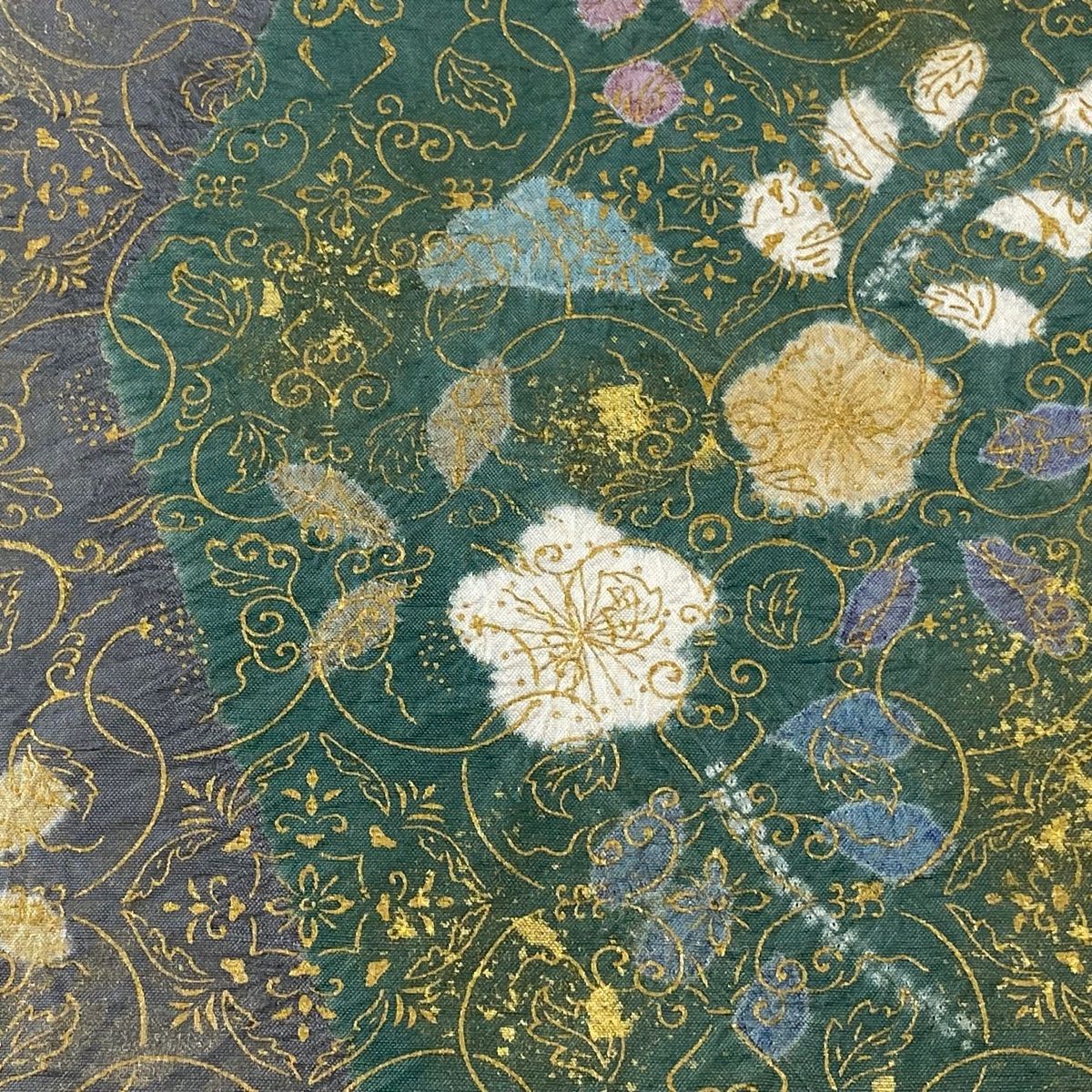 洒落袋帯 牛首紬 正絹 中古 花唐草 so001 洒落袋帯 牛首紬 正絹 中古 花唐草 - メルカリ