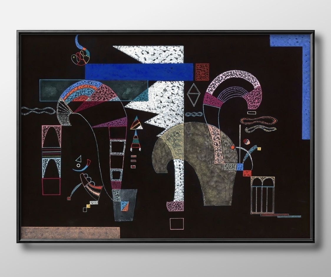 05149ワシリー カンディンスキー La Forme Blanche A3 サイズ ポスター