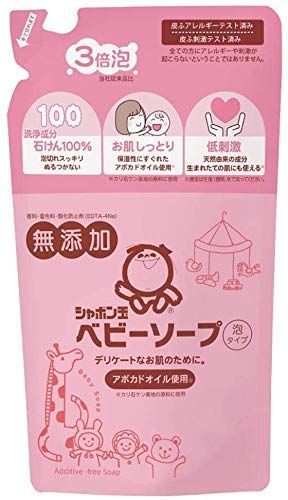 シャボン玉石けん ベビーソープ泡タイプ 詰め替え ４００ｍｌ×5個