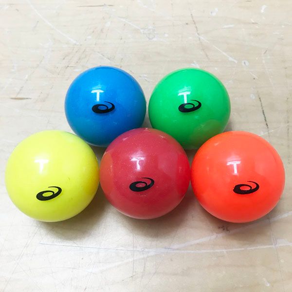 asics アシックス 3283A069 グラウンドゴルフクラブ 団体用 クラブ6本 樹脂ボール5色セット ゲートボール ●106916