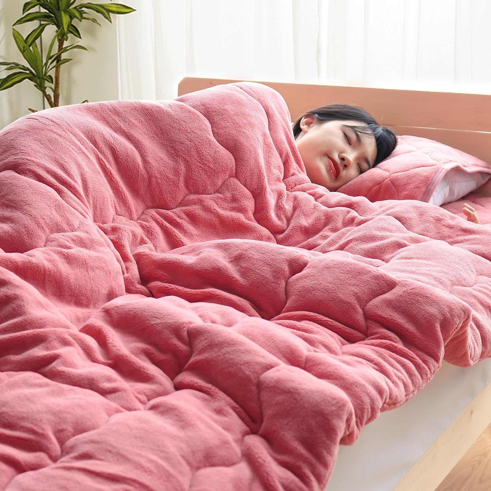 シングル アルミシート入り ５層構造 吸湿発熱・蓄熱保温 掛け毛布 冬接触温感あったか かけ布団 【帝人TEIJIN中わた・極厚極上暖】掛け布団 二枚あわせ 厚手 キルトケット もうふ フランネ