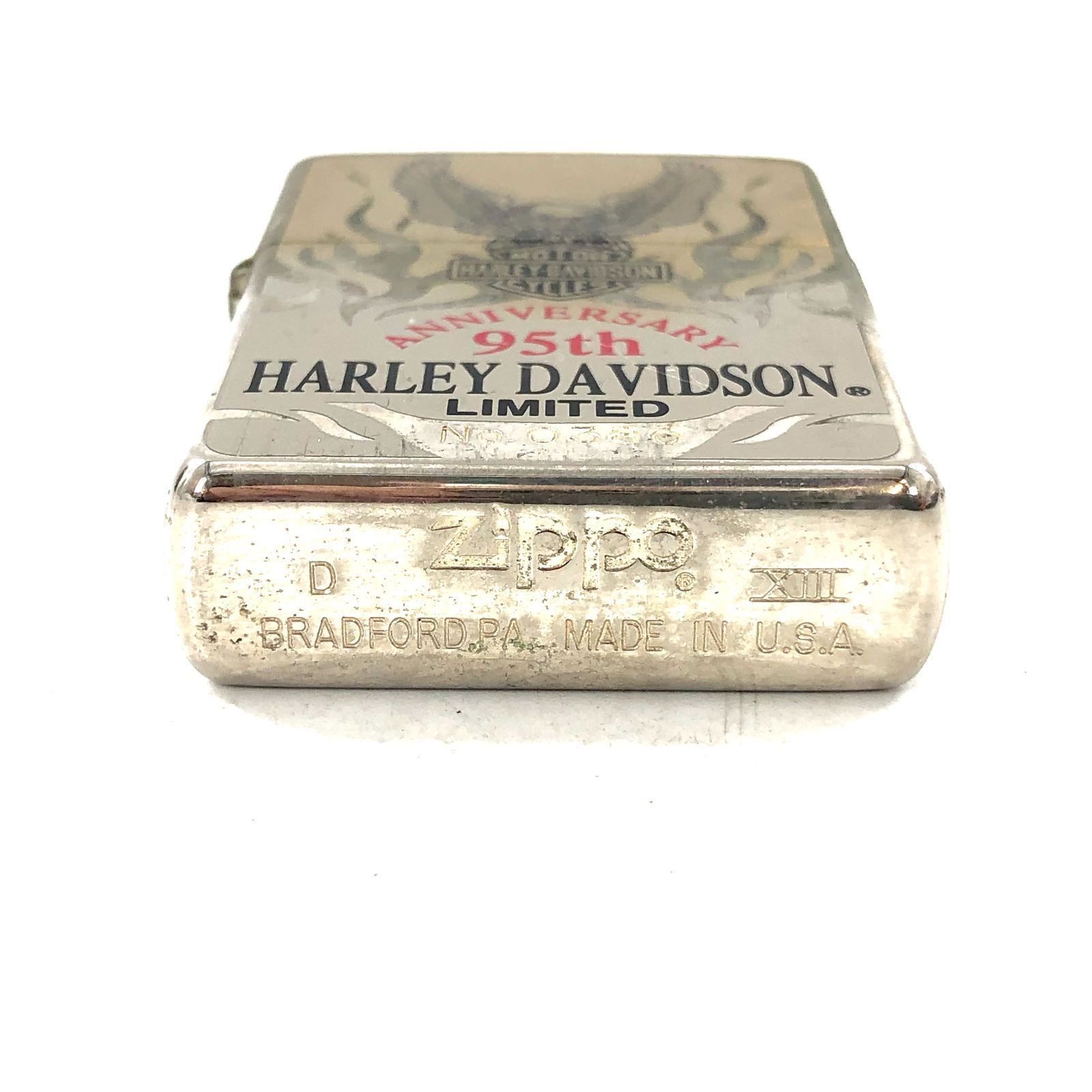 zippo ジッポ ライター ハーレーダビッドソン 95周年記念 シルバー 