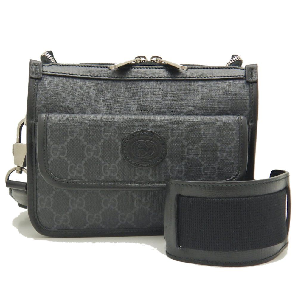 美品　Gucci 　GGメッセンジャーバッグ GUCCI グッチ インターロッキングG 674164 メッセンジャーバッグ GG