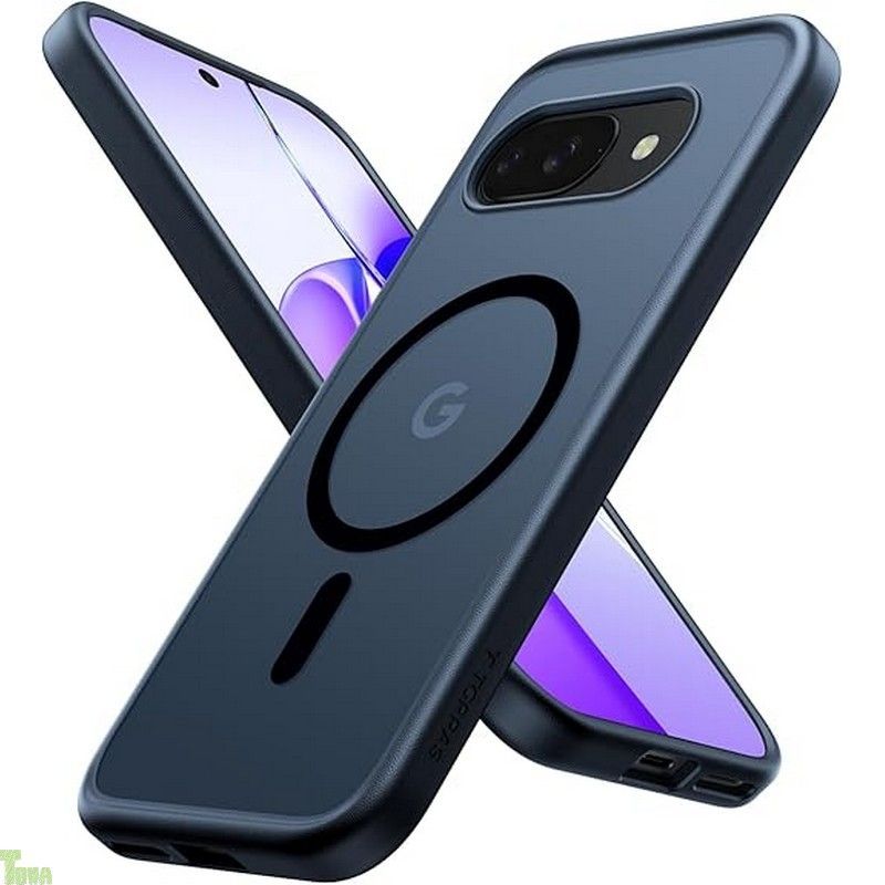 TORRAS Google Pixel 9a 用 ケース【米軍規格・Magsafe 対応】 衝?吸収 ワイヤレス充電対応 半透明 黄変防止 防指紋 防滑 エアバッグクッション 搭載マグネット カラー交換可能ボタン Guardian-Mag ブラ Google Pixel 用 耐衝撃 マグネット搭載 メルカリ