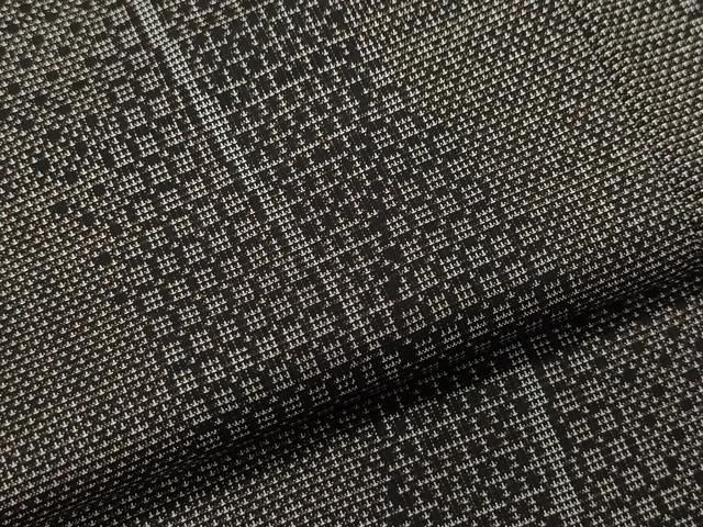 平和屋着物○本場大島紬 9マルキ 泥染め 吉祥霞文 高山好和