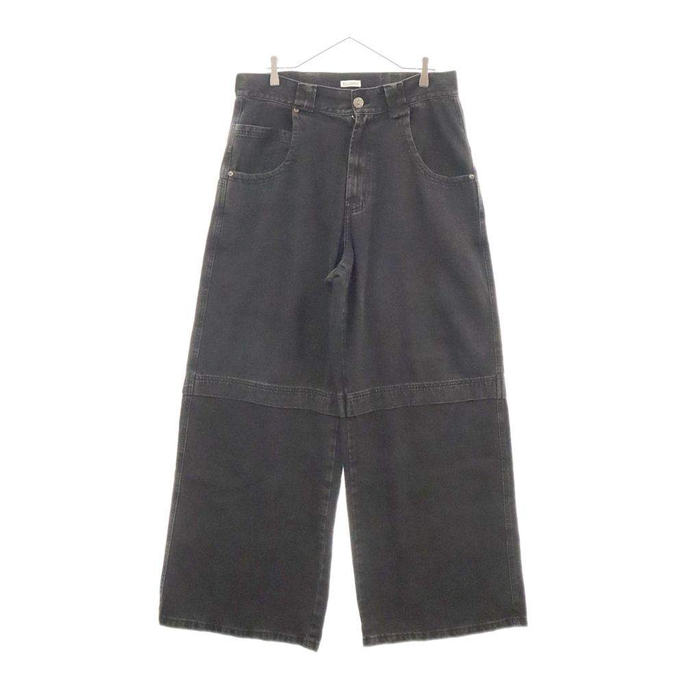 WILLY CHAVARRIA ブラックデニムパンツ　バギーパンツ WILLY CHAVARRIA (ウィリーチャバリア) Layered Buggy Pants