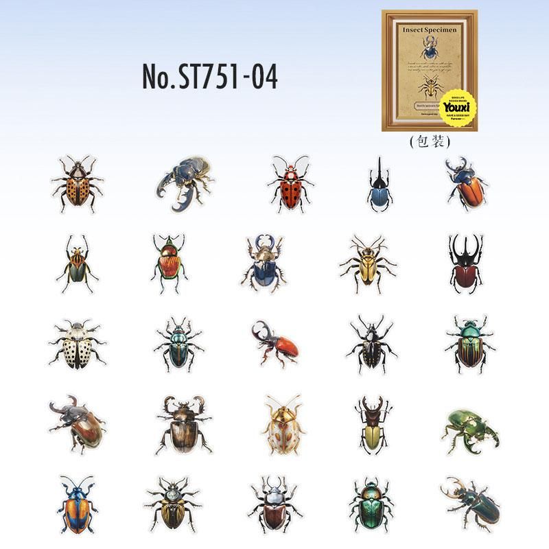 ST751 昆虫 ミツバチ 蝶 チョウ クモ 蜘蛛 カマキリ トンボ コガネムシ