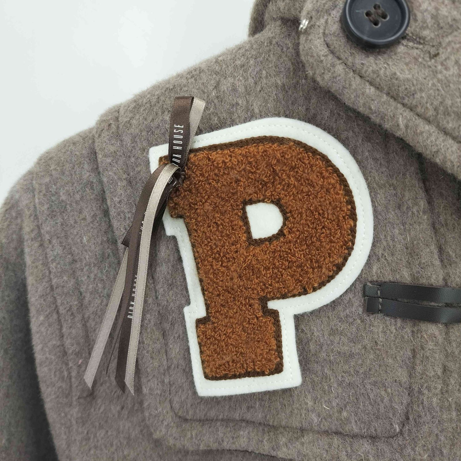 ピンクハウス PINK HOUSE 24SS ワッペン使いダッフルコート レディース