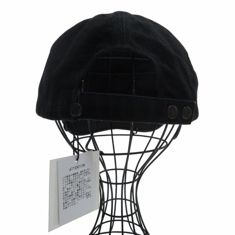 キジマタカユキ KIJIMATAKAYUKI タグ付き BLACK DENIM 6PANEL CAP