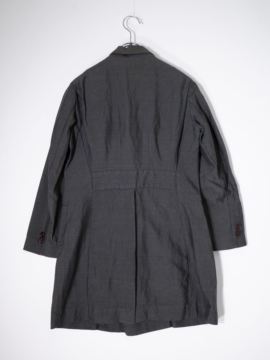 ARTS-SCIENCEアーツアンドサイエンス リネンシルクコットン ダブルデザイン ロングジャケットコート 1 LJKA79647