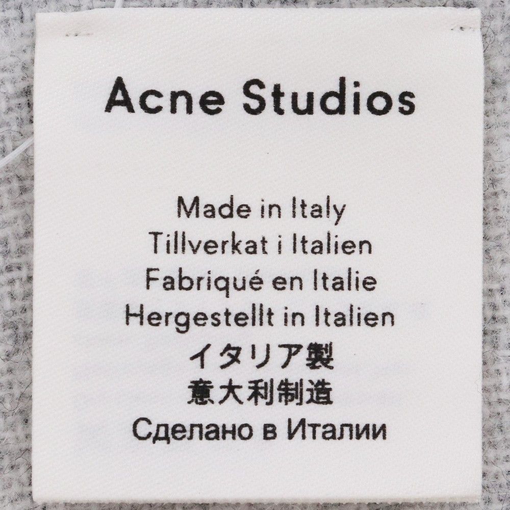 ACNE STUDIOS ロゴジャカードスカーフ マフラー ブラック - メルカリ