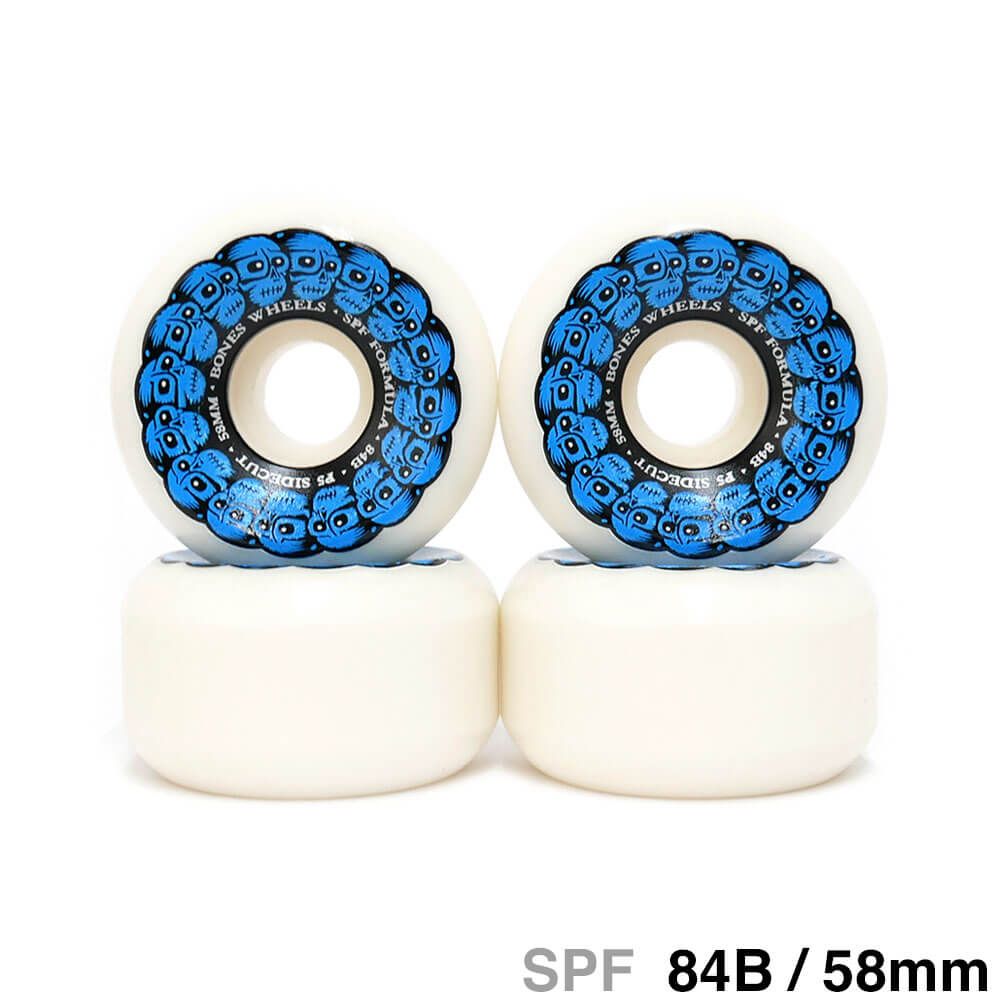 BONES MILLER スケートボードウィール 58mm 4個セット BONES WHEEL ボーンズ ウィール SPF P5（SIDECUT）84B CIRCLE