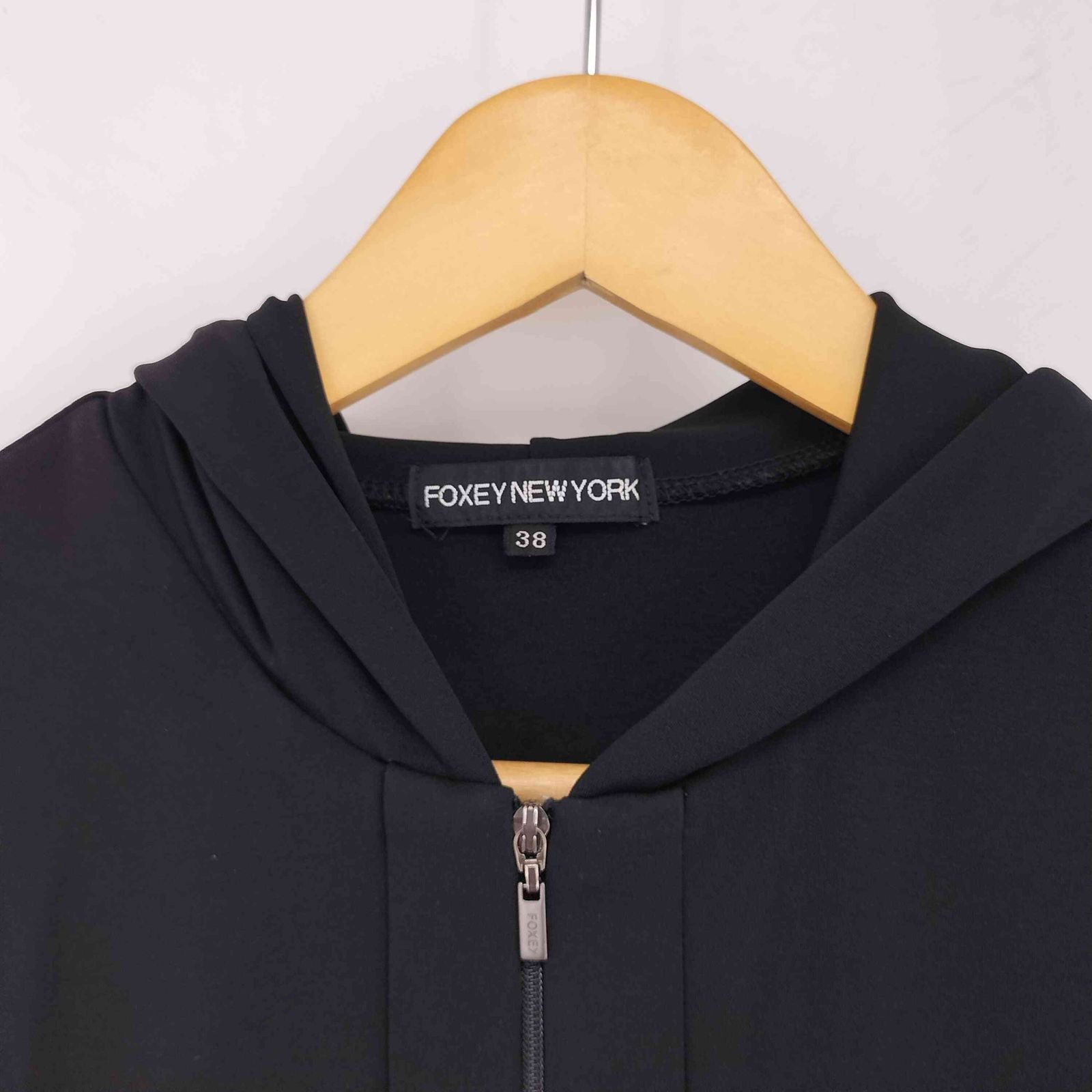 FOXEY NEW YORKフォクシーニューヨークニットパーカー38 フォクシーニューヨーク FOXEY NEW YORK ジップアップパーカー