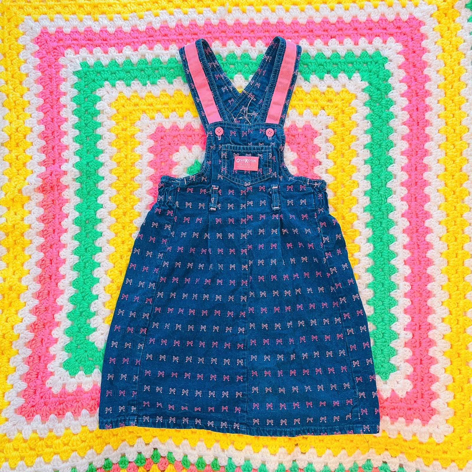 oshkosh ribbon denim jumper skirt 73