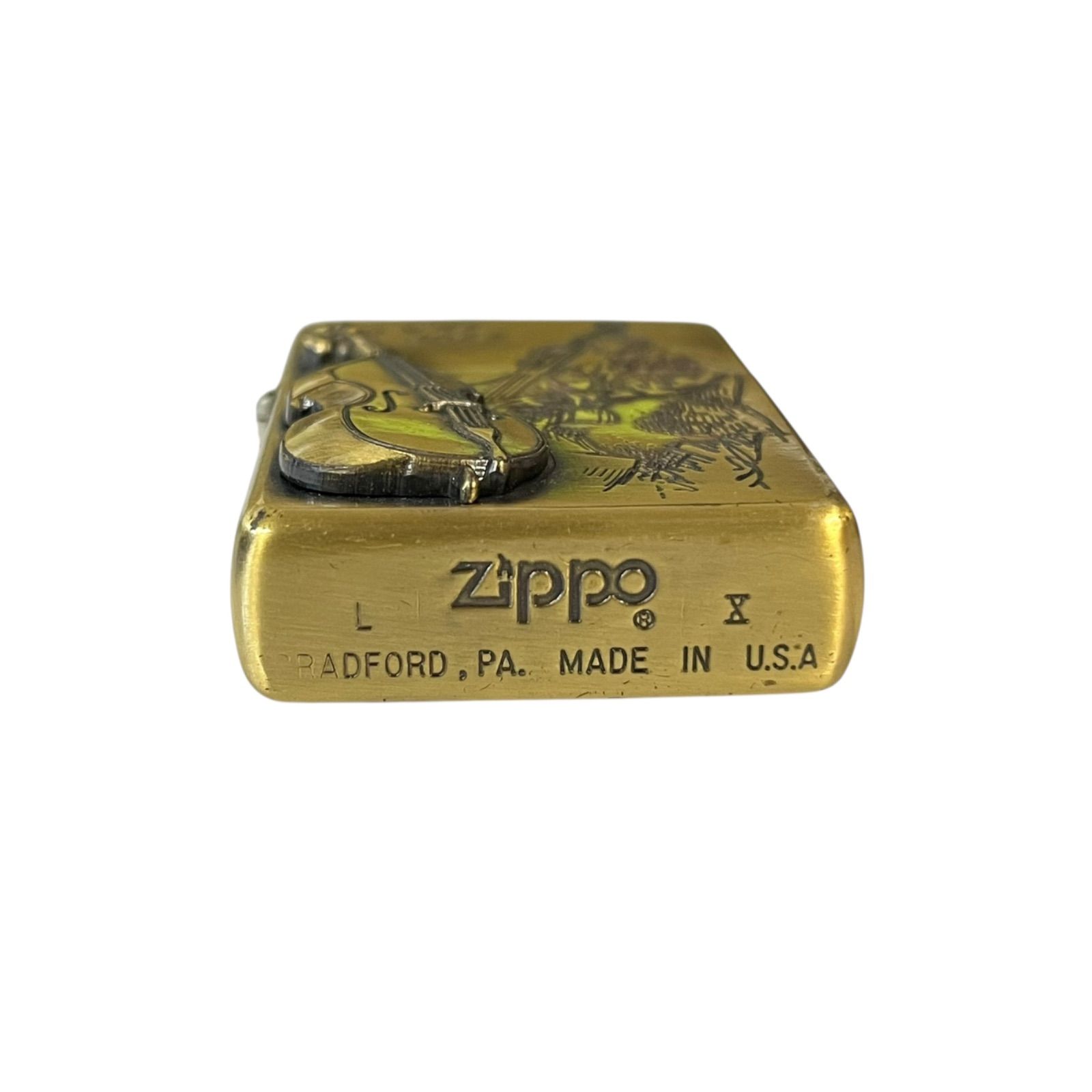 JAZZ ZIPPO オイルライター ジャズ ジッポー トランペット 真鍮製 