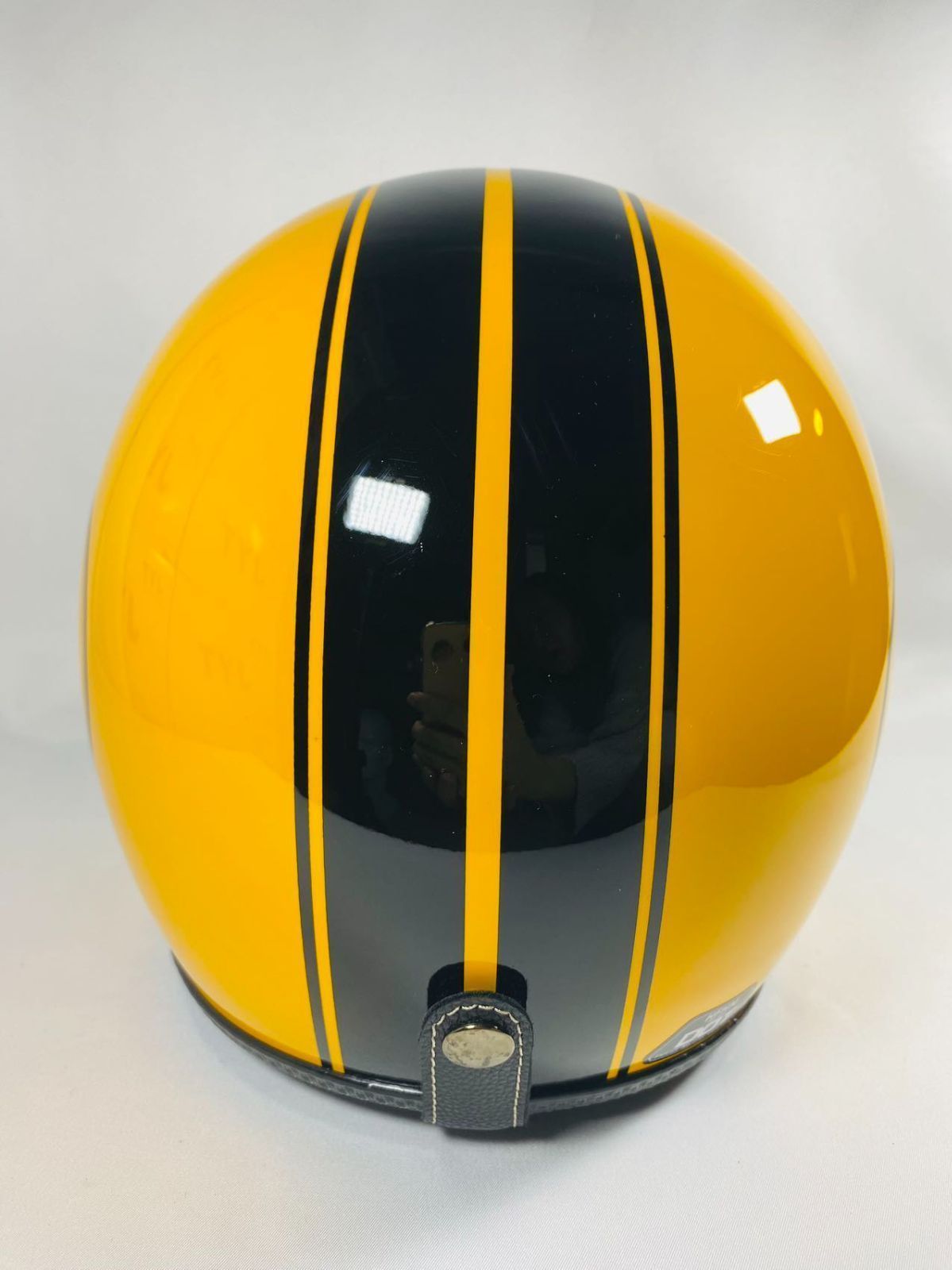 黄色笑顔ジェットヘルメット バブルレンズ付き M〜XXL新品 黄色笑顔ジェットヘルメット バブルレンズ付き M〜XXL新品（黄色