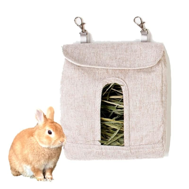 S.fields.inc うさぎエサ入れ 牧草袋 牧草BOX ウサギ餌入れ 兎