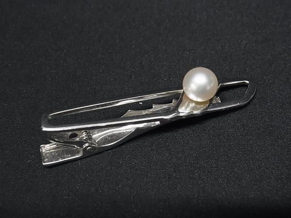 MIKIMOTO ミキモト 本真珠 アコヤ真珠 パール 約7mm SV925 ネクタイピン タイピン アクセサリー シルバー系 DE9792 -  メルカリ