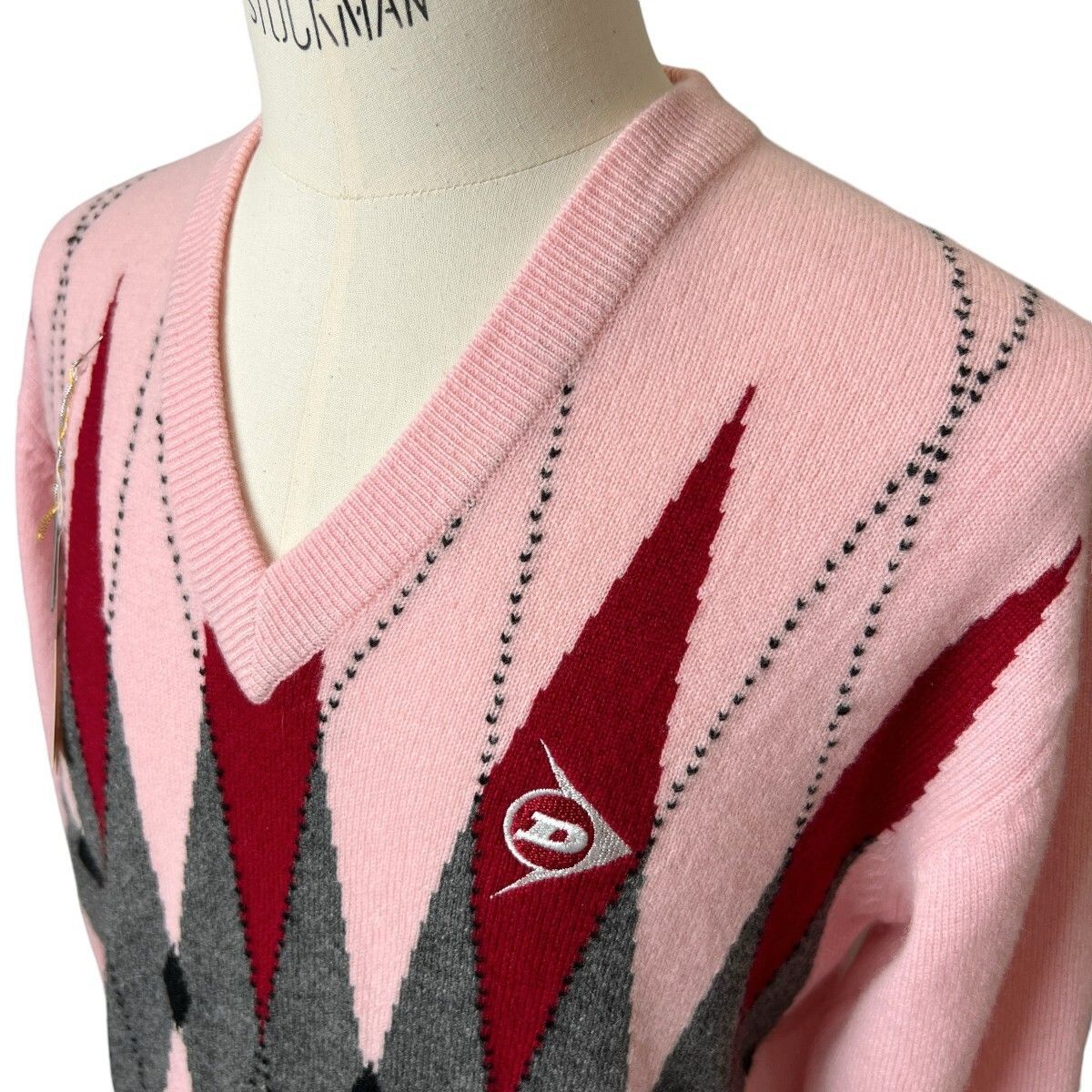 新品 未使用 72,000円 DUNLOP ダンロップ 最高級 カシミヤ 上質 V