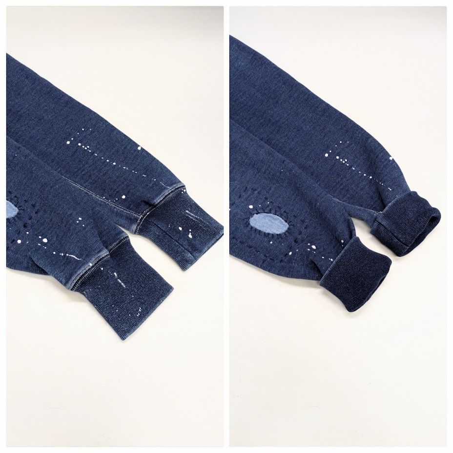 RRL ダブルアールエル Distressed Terry Sweatshirt インディゴ