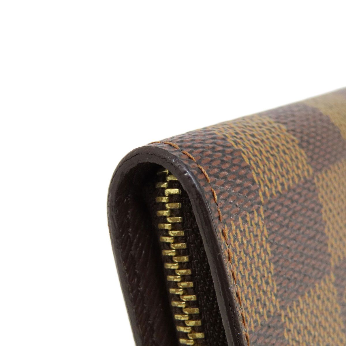 LOUIS VUITTON ルイヴィトン N61728 ポルトモネ・ジップ ダミエ エベヌ 
