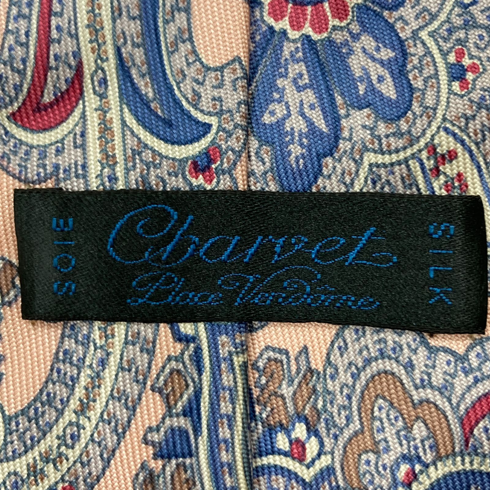 訳あり】Charvet シルク ペイズリー柄 ネクタイ ピンク系 送料