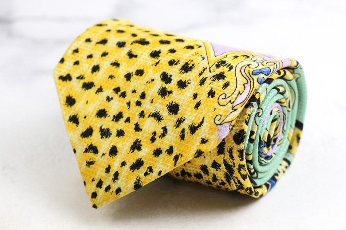 ジャンニ・ヴェルサーチ ブランド ネクタイ シルク バロック柄 総柄 伊