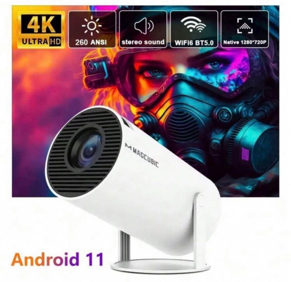 即発送】新品 snsで大人気 Android内蔵 小型プロジェクター フルHD