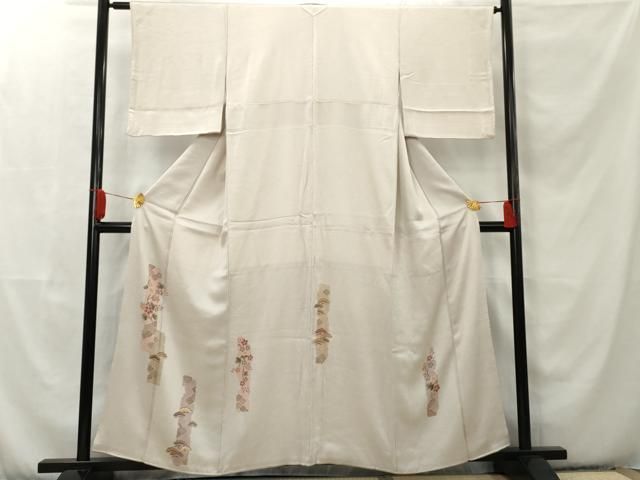 平和屋着物□色留訪問着 作家物 吉祥花松文 正絹 逸品 AAAT5293cs  