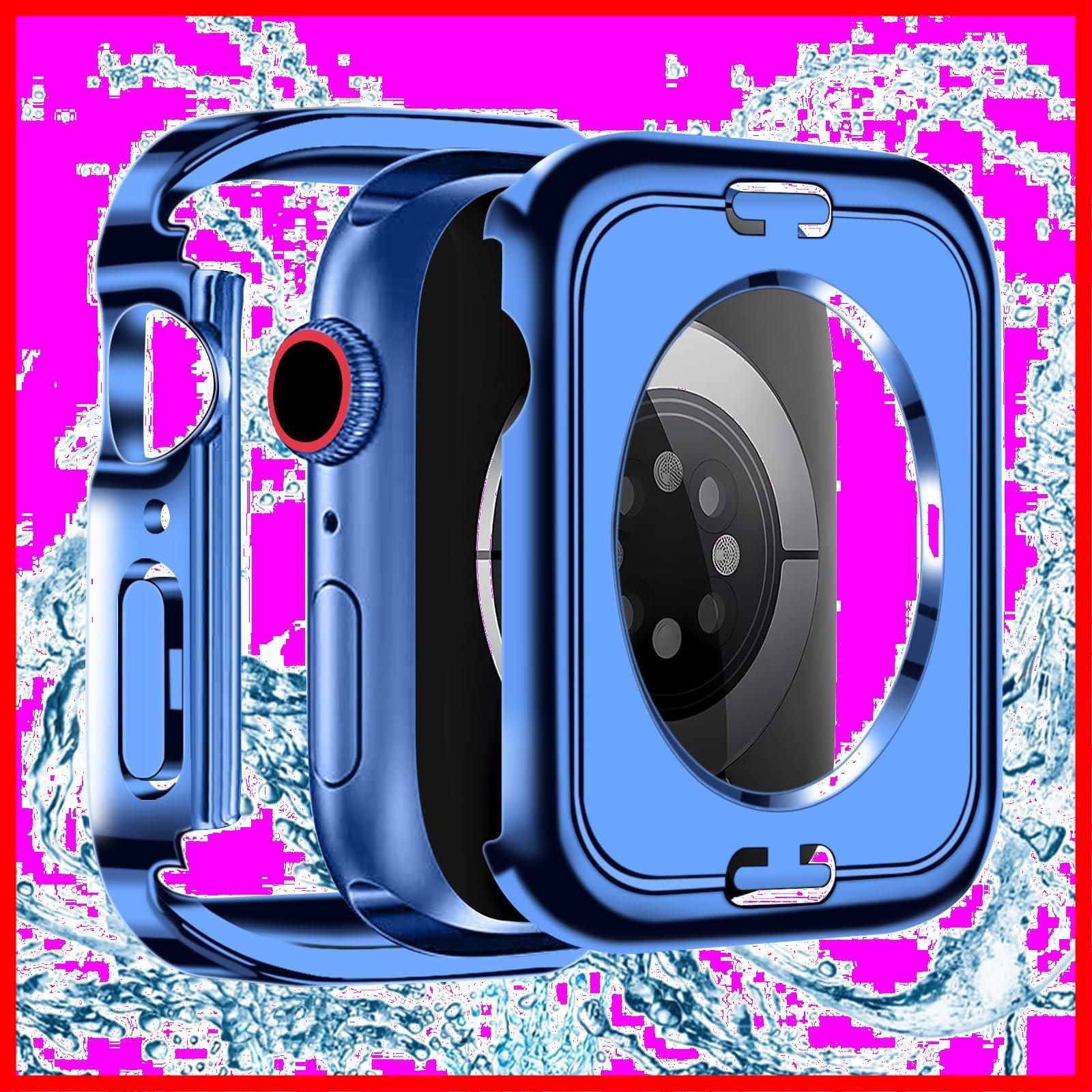 【在庫処分】BELIYO Apple Watch ケース 45mm 対応 アップルウォッチ カバー 防水 一体型 360 3D直角エッジデザイン 光沢式 Apple Watch カバー 二重構造 アップルウォッチ ケース PC素材 Apple Watch Se