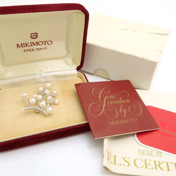 MIKIMOTO 真珠ブローチ Kofuku no ki MIKIMOTO Kofuku no ki akoya peal and diamond brooch | ACHACO