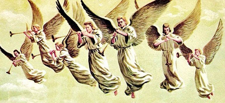 バカラ　ラッパを吹く天使 バカラ] ラッパを吹く天使