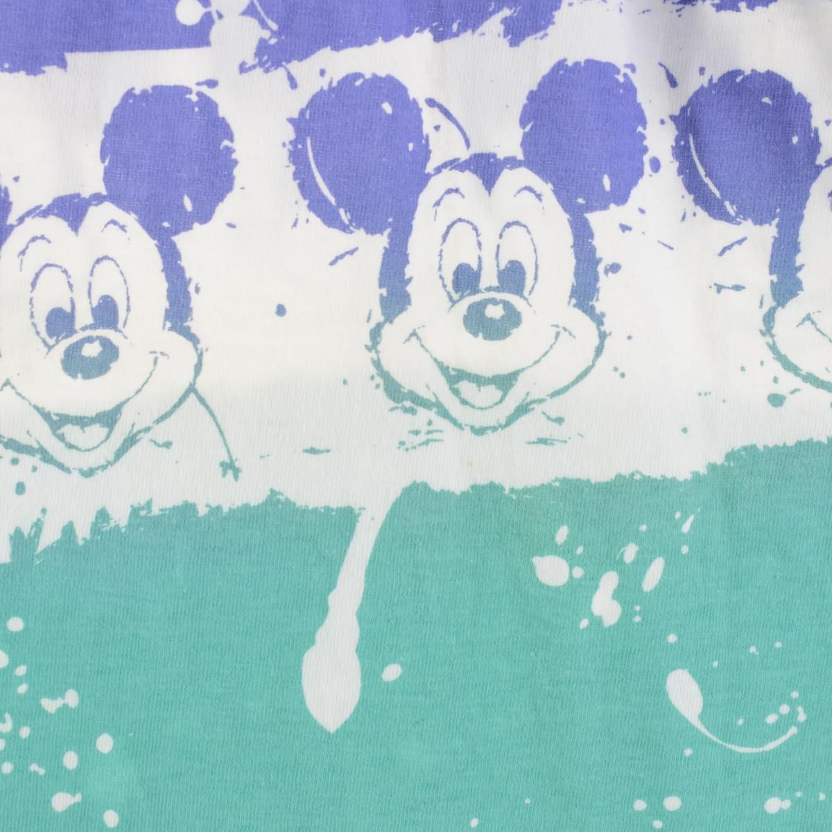 古着 大判プリント 80~90年代 ディズニー DISNEY MICKEY MOUSE 