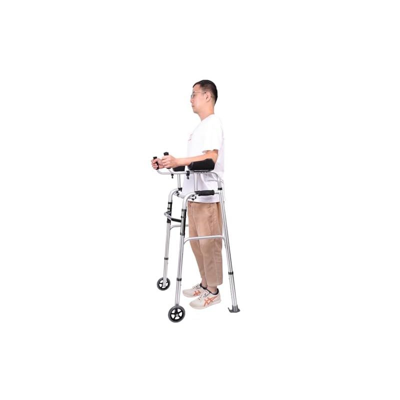 lefeke 歩行器 直立歩行器 高齢者用 室内 歩行補助具 立ち上がり補助 腰を屈めずに 折りたたみ式 高さ調節 リハビリ 介護 交互式歩行器 固定式歩行器 屋内 お年寄り 敬老の日 転倒防止 通常式