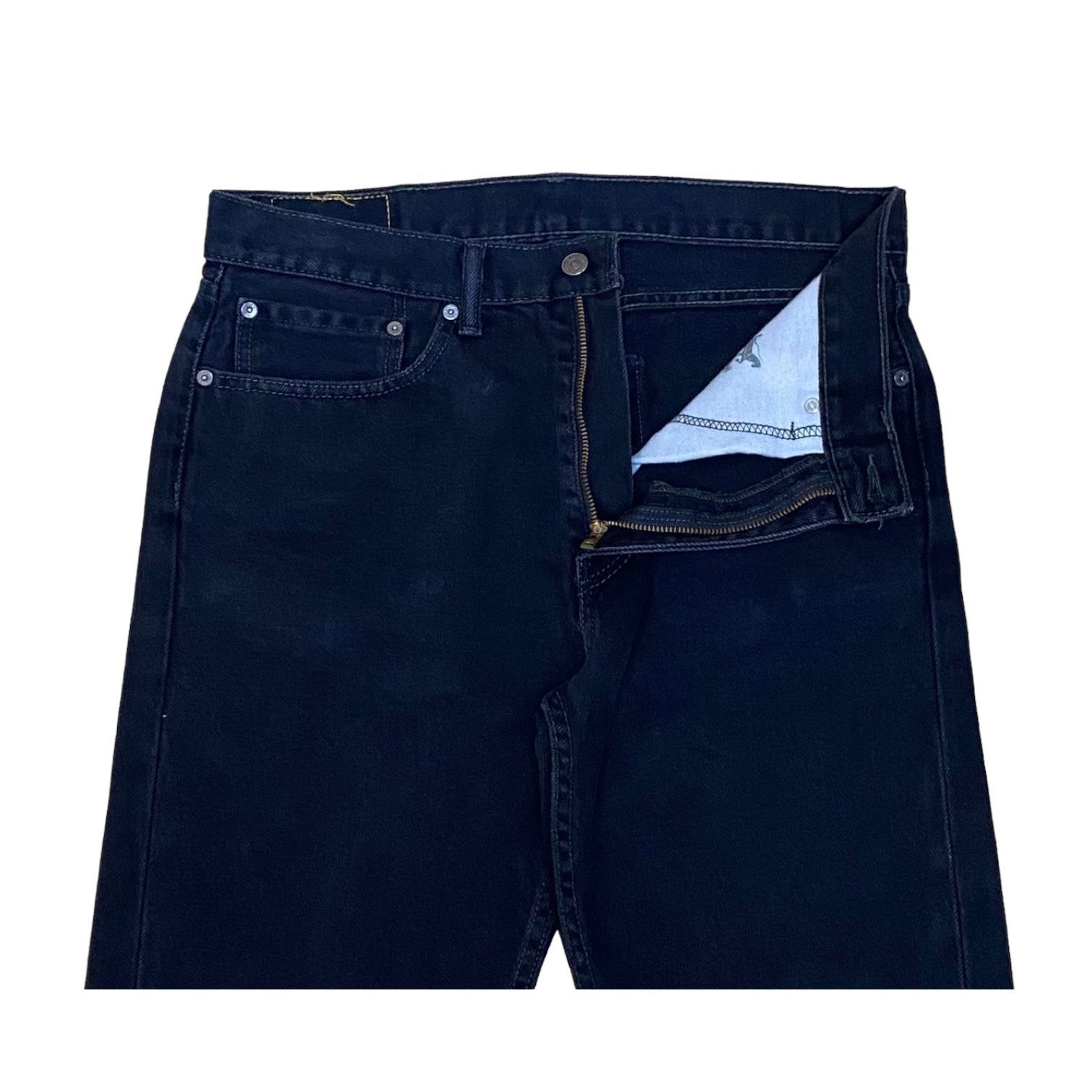 Levi's 505 BLACK】W34 L29 レギュラー ストレート 752 - メルカリ