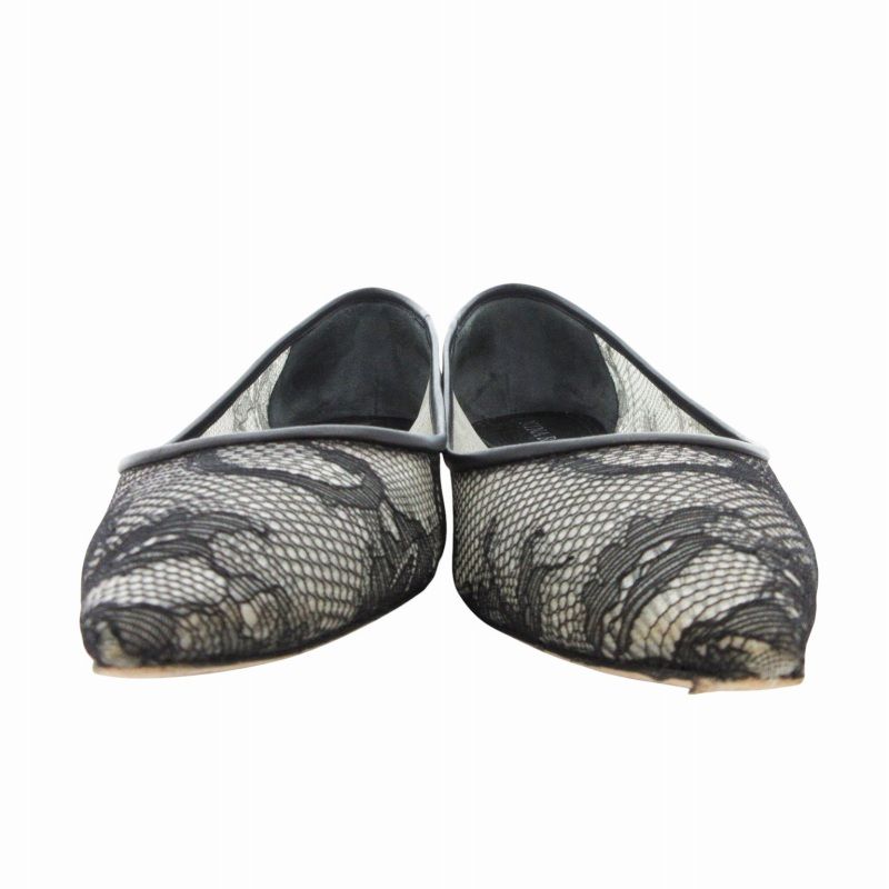 NINA RICCI レースフラットパンプス ニナリッチ NINA RICCI パンプス フラットシューズ ポインテッド