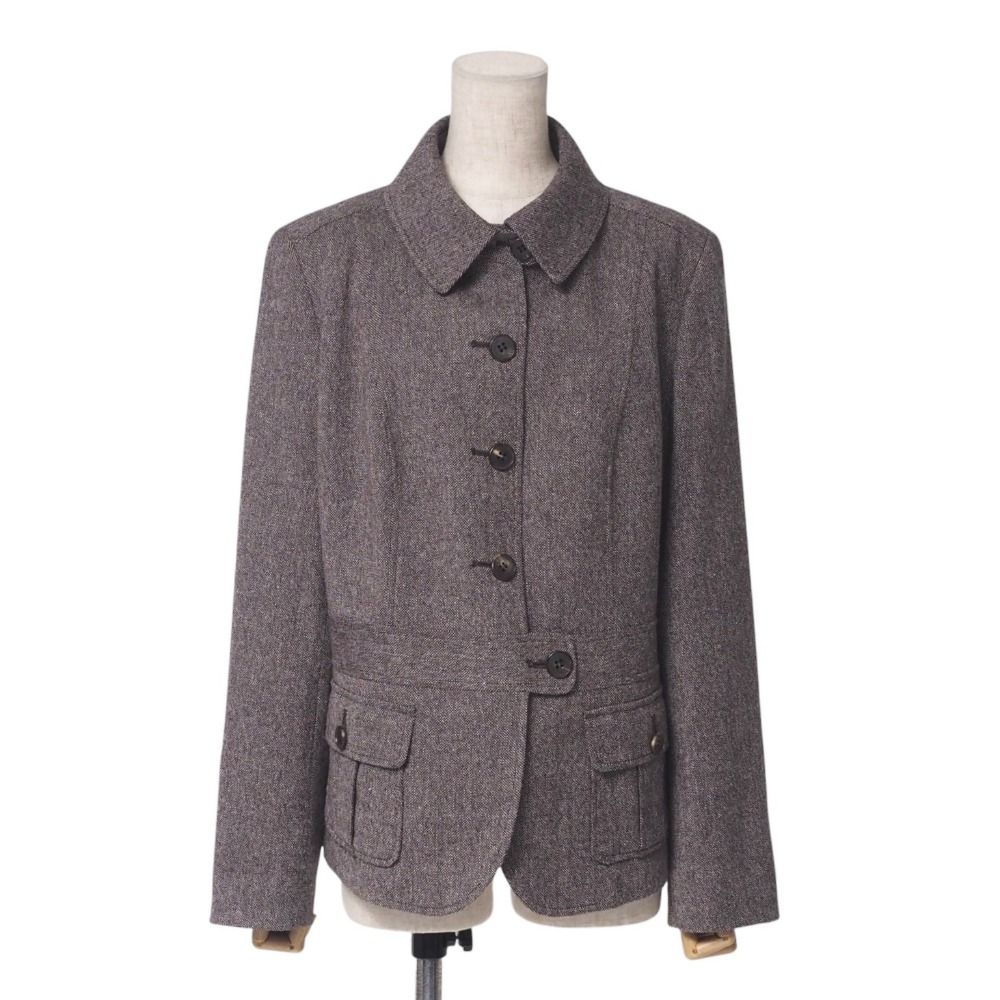 BURBERRY バーバリー ジャケット サイズ46 ツイード ジャケット ブラウン ブランド古着 20250417|RA4258