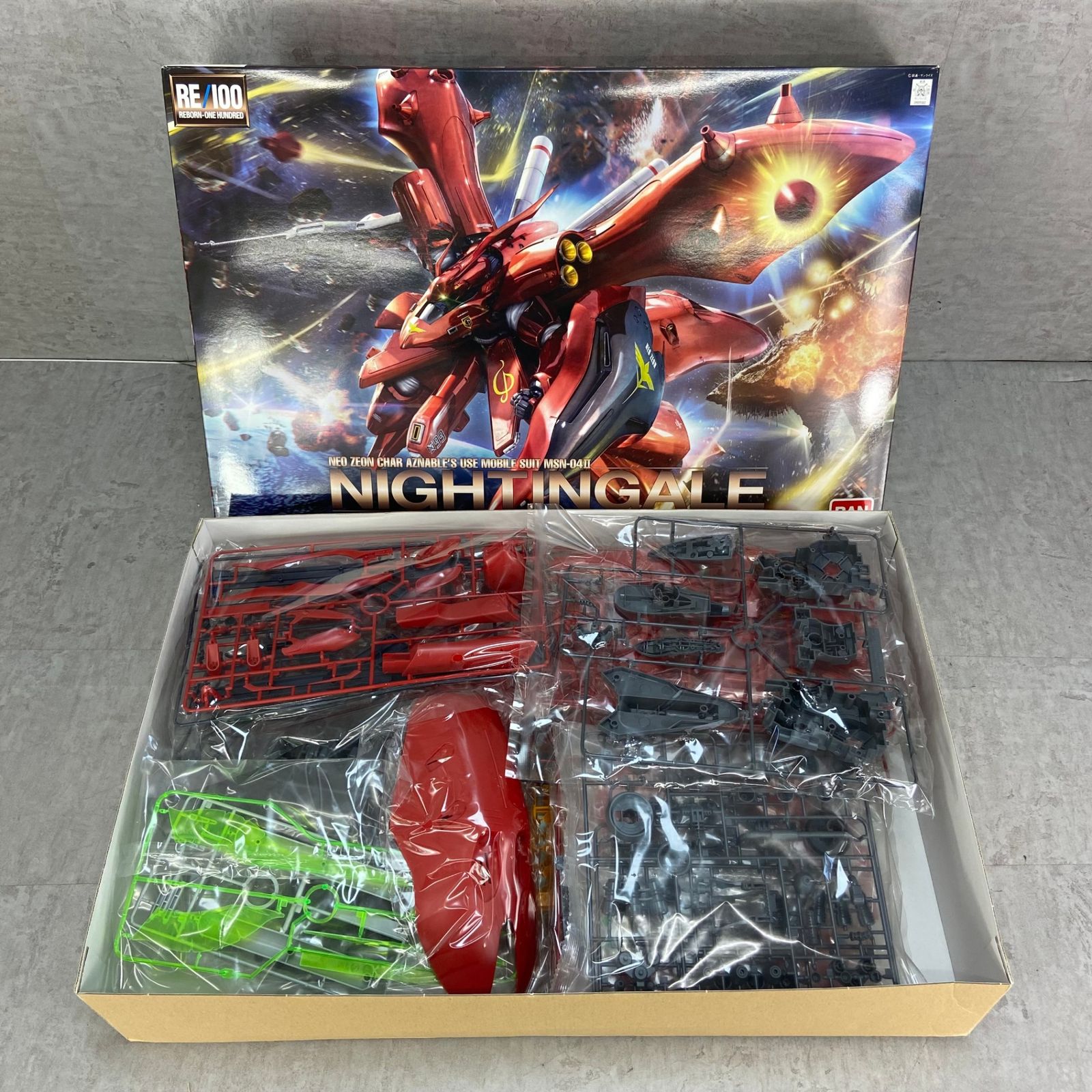RE/100 1/100 MSN-04II ナイチンゲール プラモデル バンダイ RE/100 1/100 MSN-04II ナイチンゲール｜バンダイ ホビーサイト