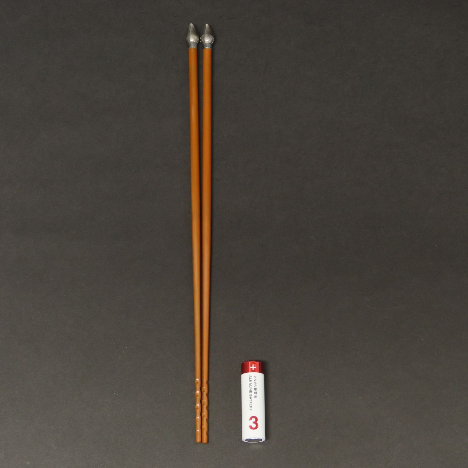 0187 美品 木村清五郎 真作保証 銀製頭部 桐実頭飾火箸 111g