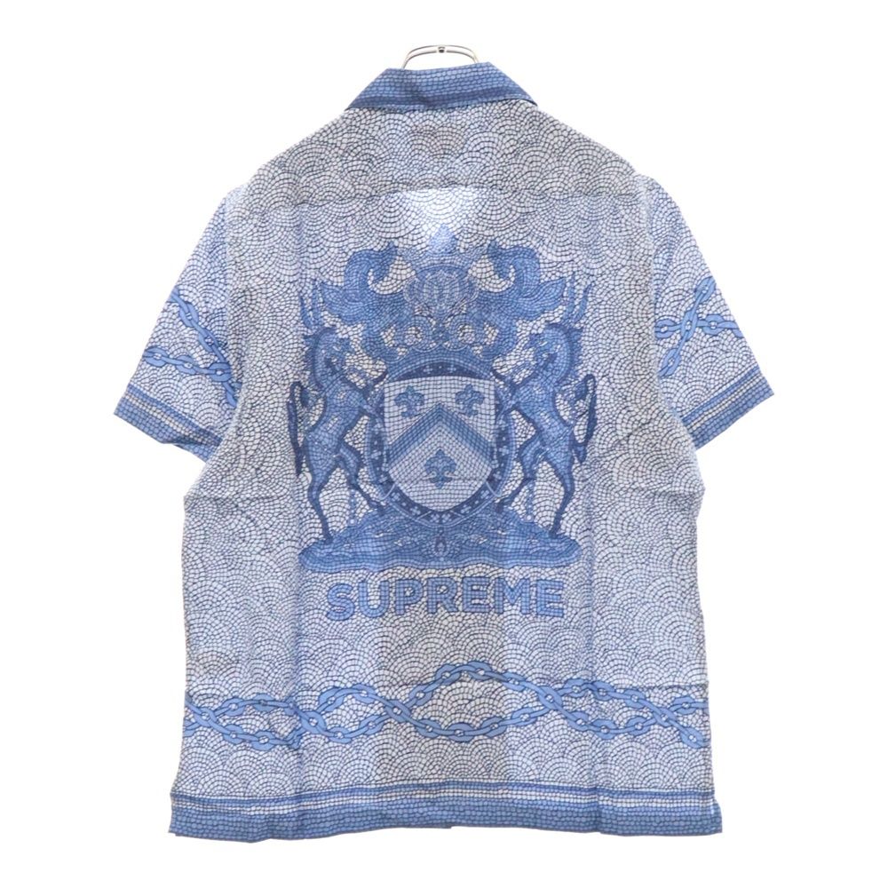 SUPREME (シュプリーム) 20SS Mosaic Silk S/S Shirt モザイク シルク