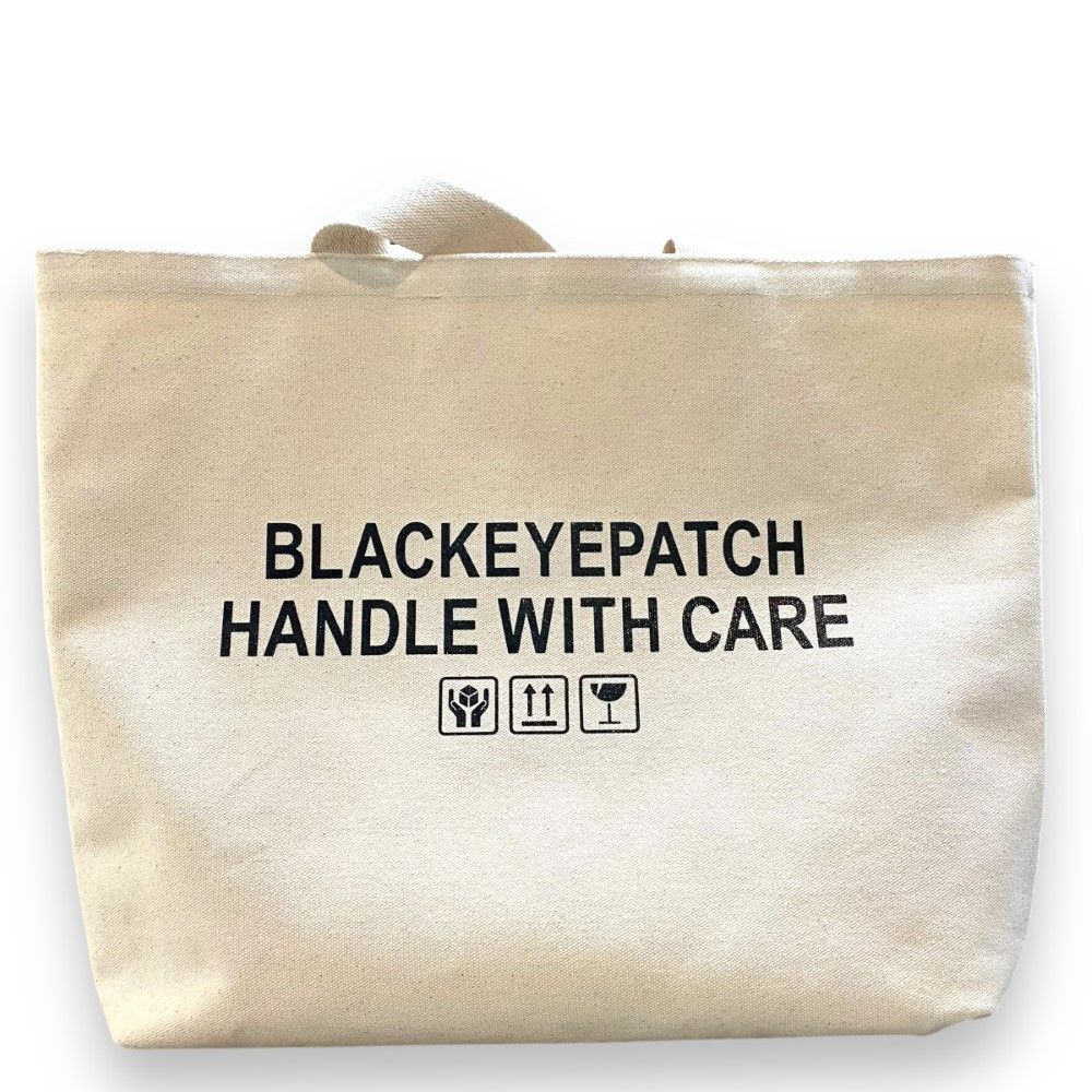 HWC LABEL TOTE BAG LARGE BLACK ブラックアイパッチ HWC LABEL TOTE BAG LARGE BLACK – BlackEyePatch
